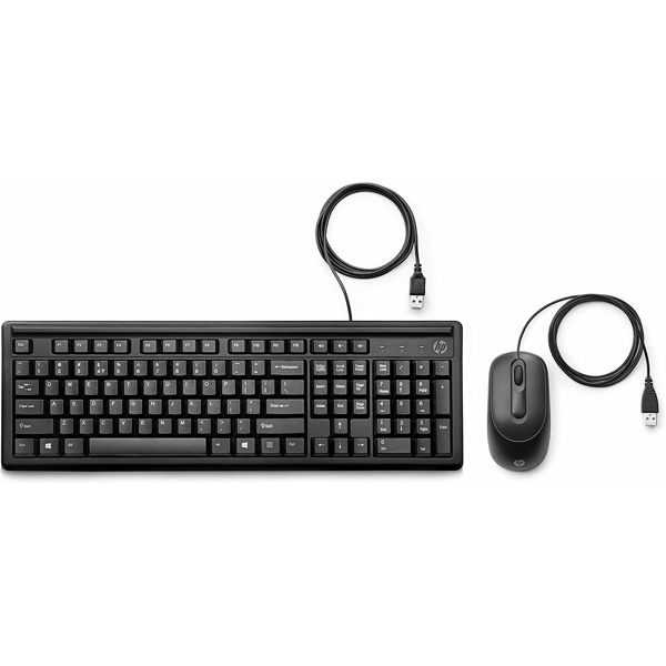 კლავიატურა+მაუსი HP 6HD76AA Wired Combo Keyboard Russ Black