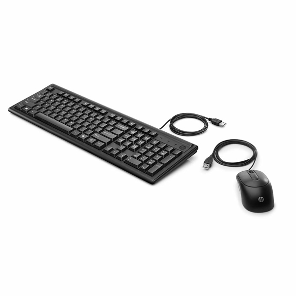 კლავიატურა+მაუსი HP 6HD76AA Wired Combo Keyboard Russ Black