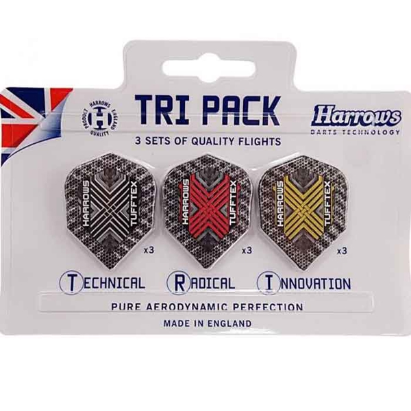 დარტსის ბუმბული HARROWS 843HREA103 TRI PACKS TUFFTEX 3623 3 ცალი