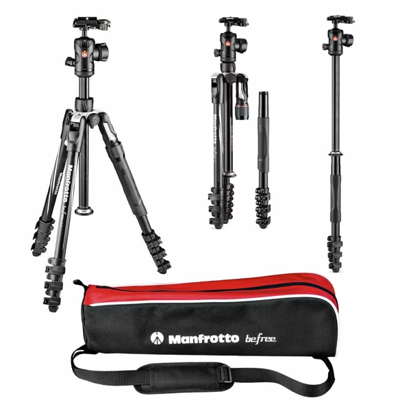 Manfrotto Befree 2N1 AL LEV KIT BH Black MKBFRLA4B-BHM