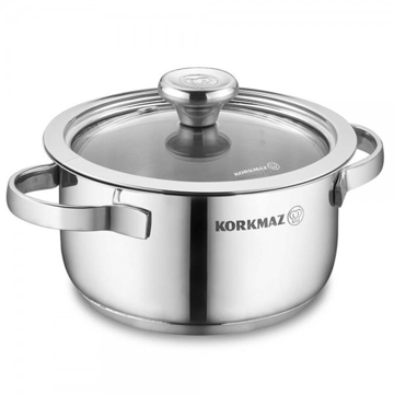 ქვაბი Korkmaz A1399 inox casserole, 1L, Silver