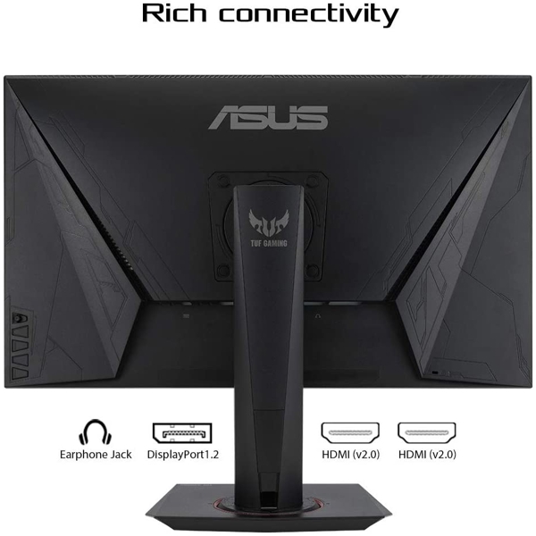 მონიტორი ASUS VG279QM TUF Gaming Monitor 90LM05H0-B01370  LCD 27", 1920 x 1080 Full HD, Fast IPS, Overclockable 280Hz DisplayHDR™ 400, Black