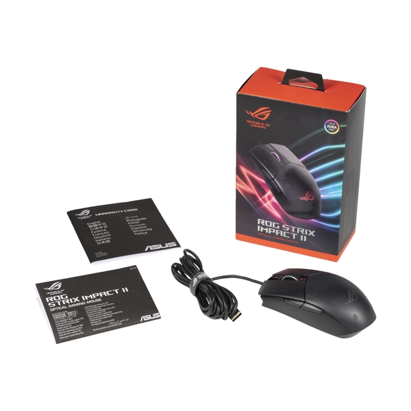 მაუსი Asus 90MP01E0-B0UA00 Gaming Mouse P506 Rog Strix IMPACT II Black