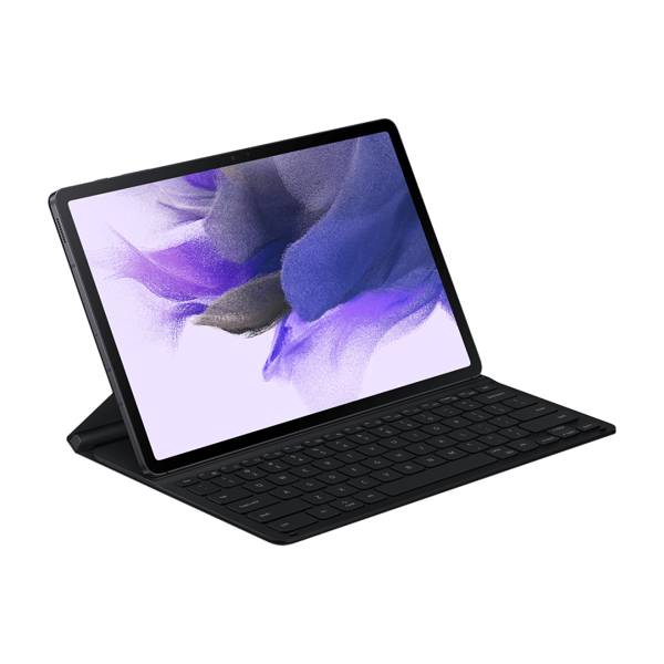 პლანშეტის ქეისი კლავიატურა Samsung Galaxy Tab S7 Plus S7 FE Book Case With Keyboard Cove Slim Black (EF-DT730BBRGRU)