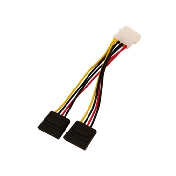 SATA კაბელი Logilink CS0007 SATA 2 x Power Cable, 0,15m