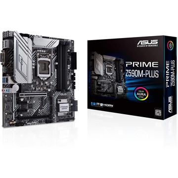 დედა დაფა Asus Prime Z590M-PLUS 4DDR4 LGA1200 DVI-D, HDMI, 4 X DIMM, mATX