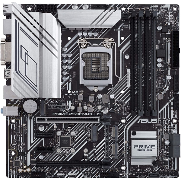 დედა დაფა Asus Prime Z590M-PLUS 4DDR4 LGA1200 DVI-D, HDMI, 4 X DIMM, mATX