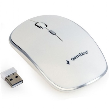 მაუსი Gembird MUSW-4B-01-W Wireless optical mouse White