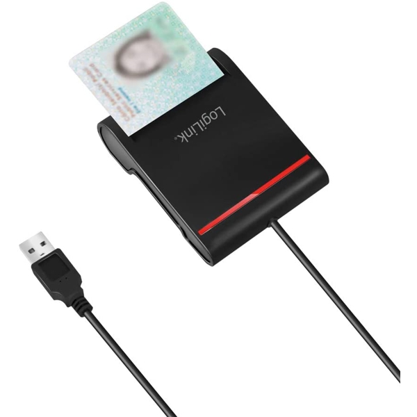 ID ბარათის წამკითხველი Logilink CR0047 USB 2.0 Smart ID Cardreader Black