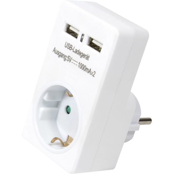 ადაპტერი Logilink PA0112 DC Adapter with 2x USB-AF 10W USB