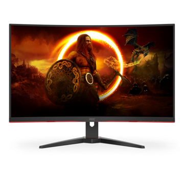 მონიტორი AOC C32G2ZE/BK 31,5" LCD FHD, 240Hz, 4000:1,1ms, Low Blue Light,  HDMI, DisplayPort Black