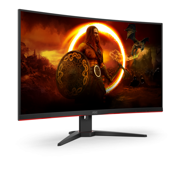 მონიტორი AOC C32G2ZE/BK 31,5" LCD FHD, 240Hz, 4000:1,1ms, Low Blue Light,  HDMI, DisplayPort Black