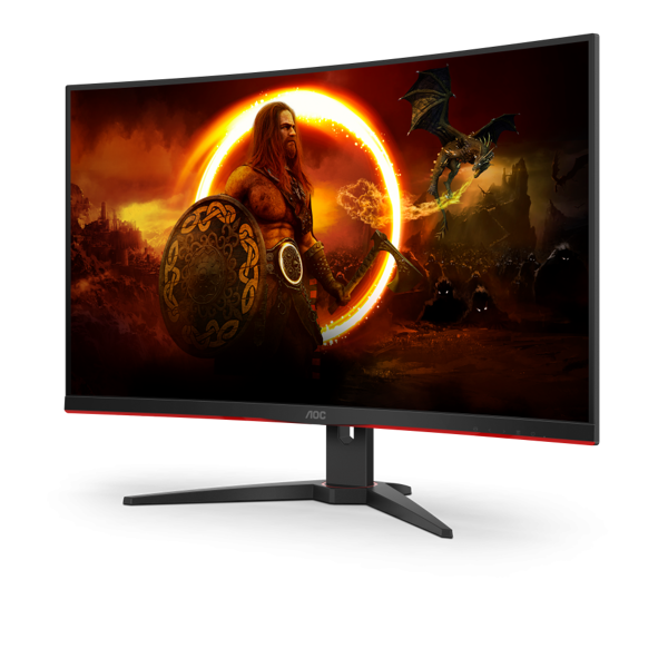 მონიტორი AOC C32G2ZE/BK 31,5" LCD FHD, 240Hz, 4000:1,1ms, Low Blue Light,  HDMI, DisplayPort Black