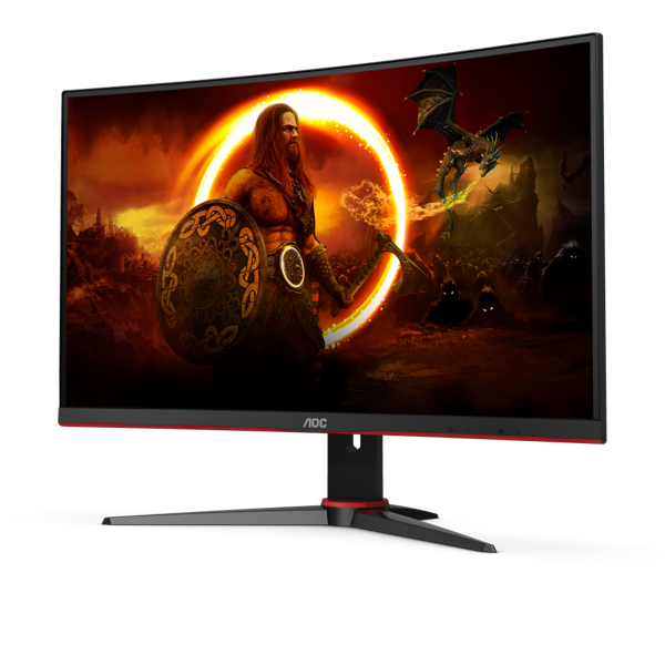 მონიტორი AOC C27G2ZE/BK  27" FHD LCD, 240Hz, HDMI, DisplayPort, Hphone out Black/Red