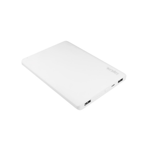 დამტენი Logilink PA0128 Mobile Power Bank slim, Micro USB 12 000mAh White