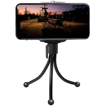 სადგამი Logilink AA0139 Tripod for webcam microphone andothers 9cm flexible legs Black