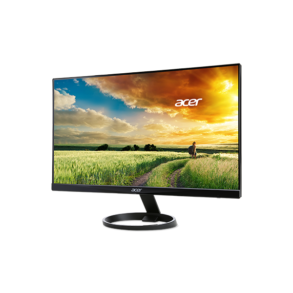 მონიტორი Acer R240HY Widescreen LCD 23.8" LED, IPS, FHD, 75 Hz, 250 cd/m, VGA, HDMI, Black