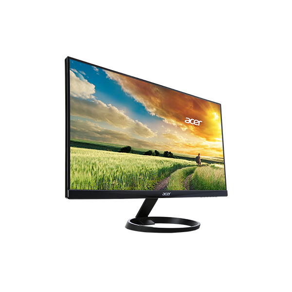 მონიტორი Acer R240HY Widescreen LCD 23.8" LED, IPS, FHD, 75 Hz, 250 cd/m, VGA, HDMI, Black