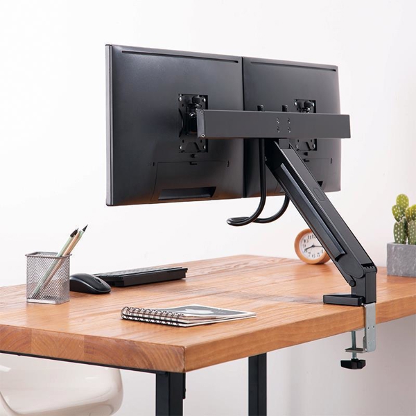 მონიტორის საკიდი Logilink BP0102 Dual Monitor mount 17"-27" steel space-saving