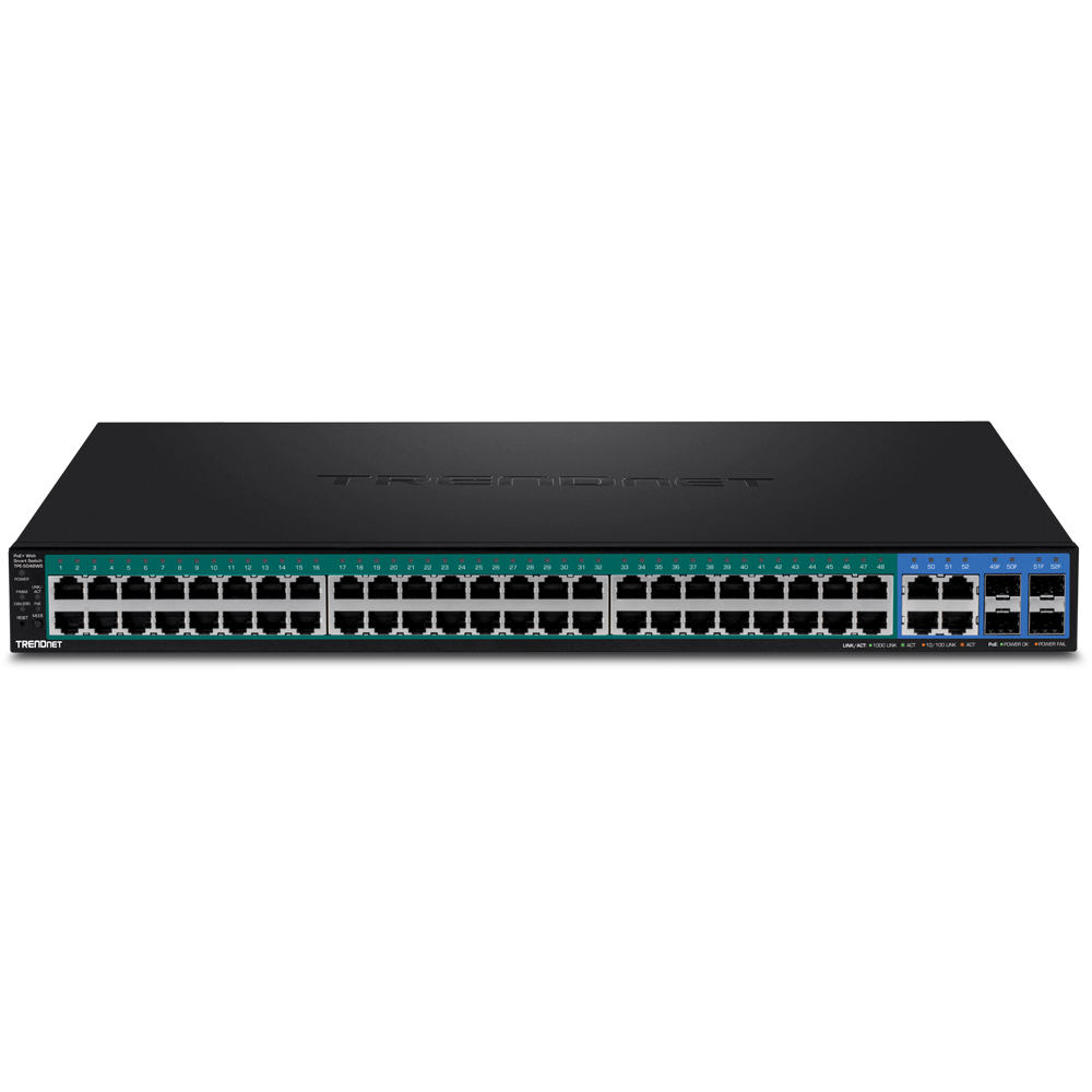 სვიჩი Trendnet TPE-5048WS 52-Port Gigabit Web Smart PoE+ Switch 740W