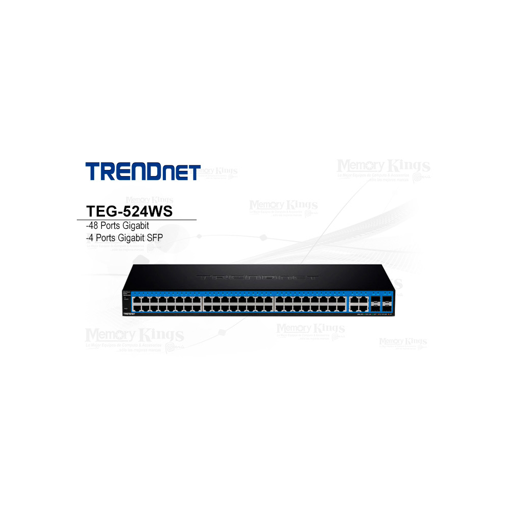 სვიჩი Trendnet TEG-524WS 52-Port Gigabit Web Smart Switch