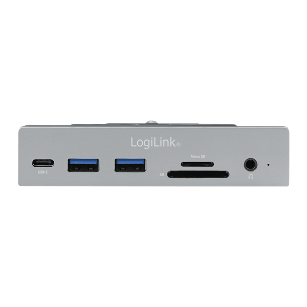 ადაპტერი Logilink UA0347 USB-C 7-in-1 multifunction clamp hub USB 3.2