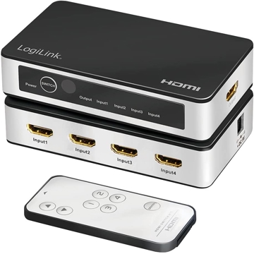 სვიჩი Logilink HD0045 HDMI switch 4x1-Port 4K/60 Hz