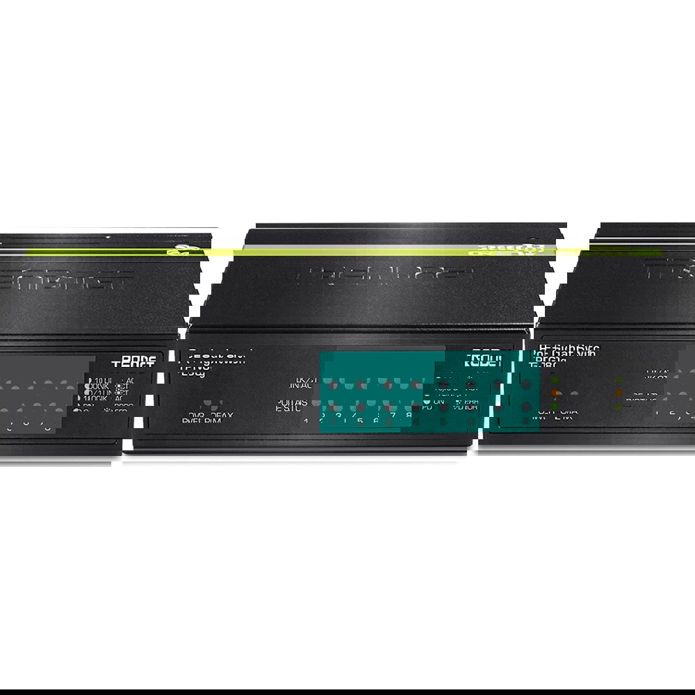 სვიჩი Trendnet TPE-TG80g, 8-Port Gigabit, PoE+ Switch, Black