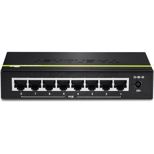 სვიჩი Trendnet TPE-TG80g, 8-Port Gigabit, PoE+ Switch, Black