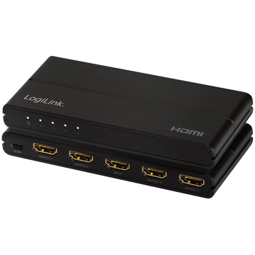 სპლიტერი Logilink HD0037 HDMI splitter 1x4-Port 4K/60 Hz Black