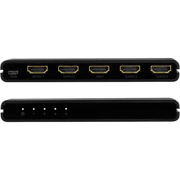 სპლიტერი Logilink HD0037 HDMI splitter 1x4-Port 4K/60 Hz Black