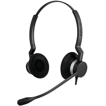 ყურსასმენი Jabra Biz 2300 Wideband Duo Wired Headset USB Black