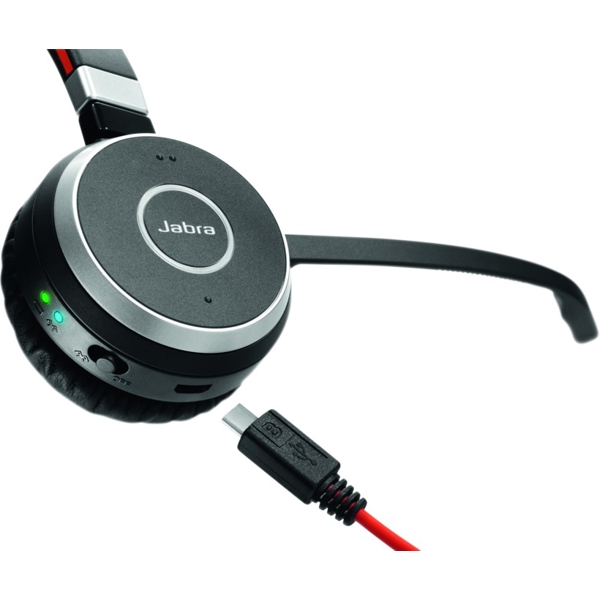 ყურსასმენი Jabra EVOLVE 65 MS Mono Bluetooth Headset Black