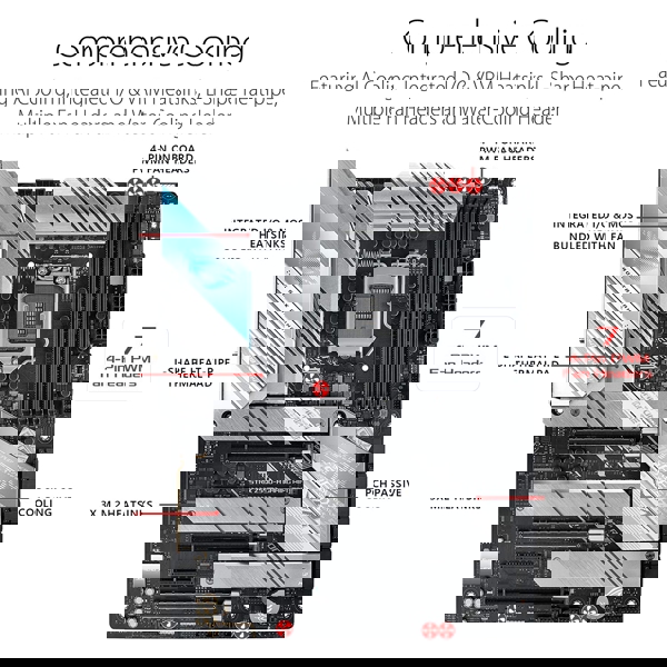 დედა დაფა Asus STRIX_Z590A_GAMING_WIF, s1200 Z590, 4xDDR4, M.2, Wi-Fi, BT, ATX