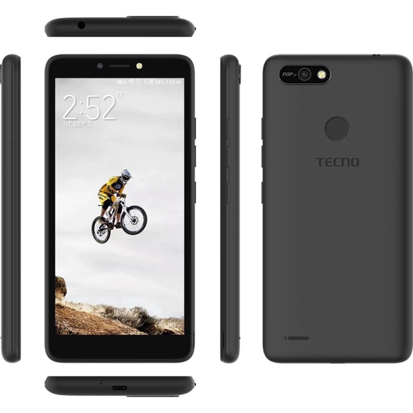 მობილური ტელეფონი TECNO POP 2F (B1G) 1GB, 16GB Dual SIM Midnight Black 