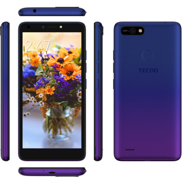 მობილური ტელეფონი TECNO POP 2F (B1G) 1GB, 16GB Dual SIM Dawn Blue