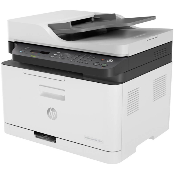 HP 4ZB97A Color 179fnw Wireless All-in-One Laser Printer, Integrated Ethernet and Mobile Printing, Works with Alexa White