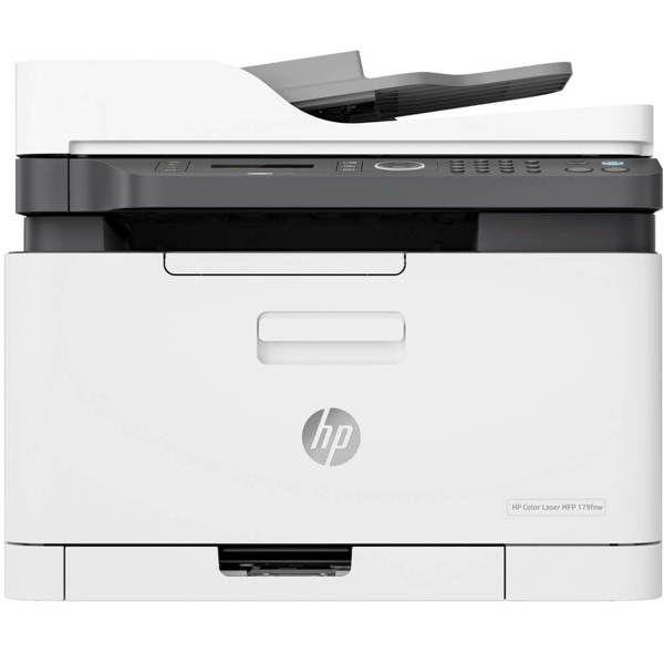 HP 4ZB97A Color 179fnw Wireless All-in-One Laser Printer, Integrated Ethernet and Mobile Printing, Works with Alexa White