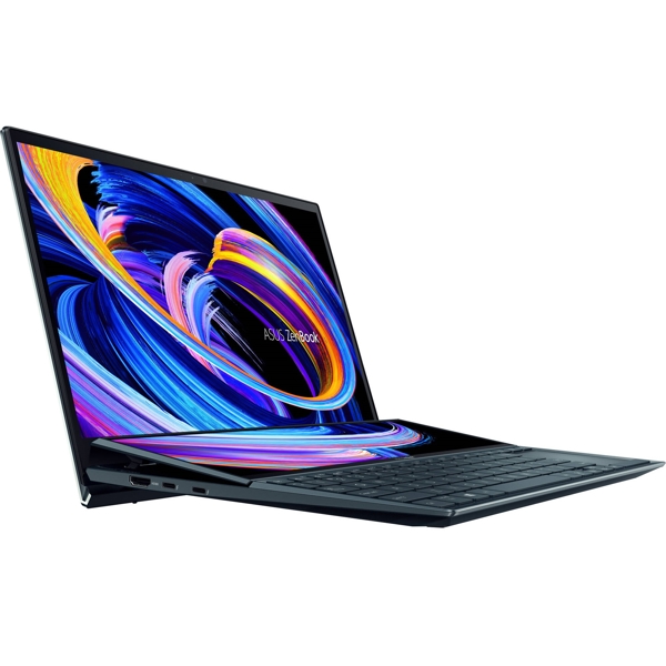 ნოუთბუქი Asus Zenbook Pro Duo UX482 14" Intel Core i7-1165 16GB, 1TB SSD MX 450 2GB W10 Pro Celestial Blue