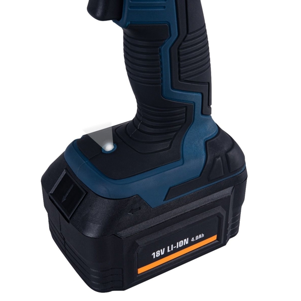 ქანჩსახრახნი FERM CDM1127 Cordless Li-Ion Impact Wrench with 2 Sockets/Battery and Charger, 18 V, Blue