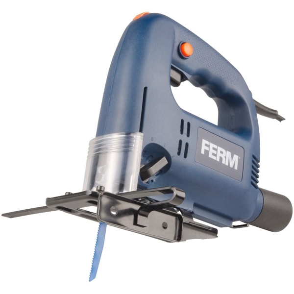 ბეწვა ხერხი FERM JSM1023 3 Plus 1 Pendulum Position Jig Includes 4 Saw Blades, 570 W, 240 V, Blue