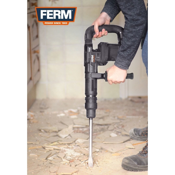 პერფორატორი FERM HDM1040P Professional Demolition Hammer, 1200W, 240 V, Black