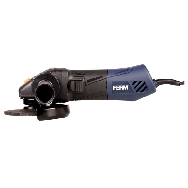 კუთხსახეხი FERM AGM1087 Angle Grinder 750W-125mm-With Softgrip and Side Handle, 850 W, 230 V, Blue