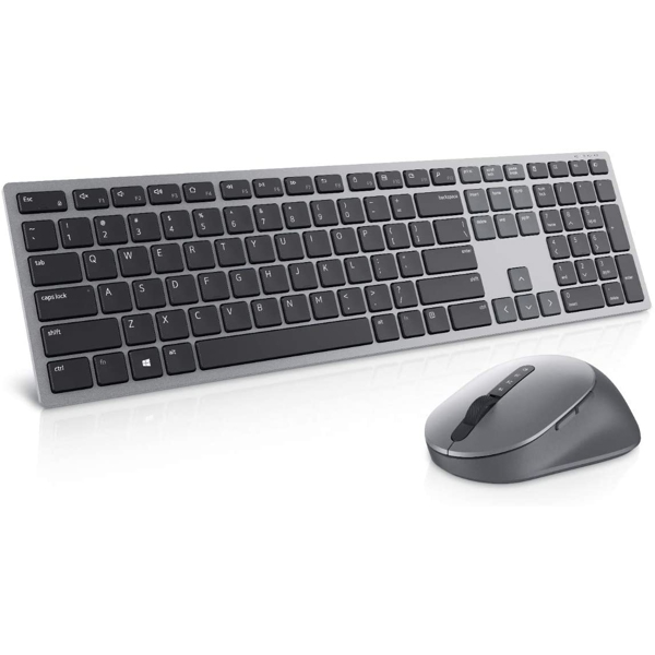 კლავიატურა + მაუსი Dell Premier Multi-Device Wireless Keyboard and Mouse - KM7321W - English Titan Grey