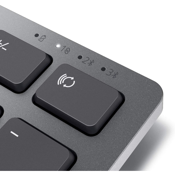 კლავიატურა + მაუსი Dell Premier Multi-Device Wireless Keyboard and Mouse - KM7321W - English Titan Grey