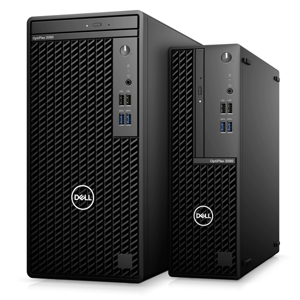 პერსონალური კომპიუტერი Dell OptiPlex 3080 SFF, Pentium G6505, 4GB, 256GB SSD DP, HDMI Ubuntu Black