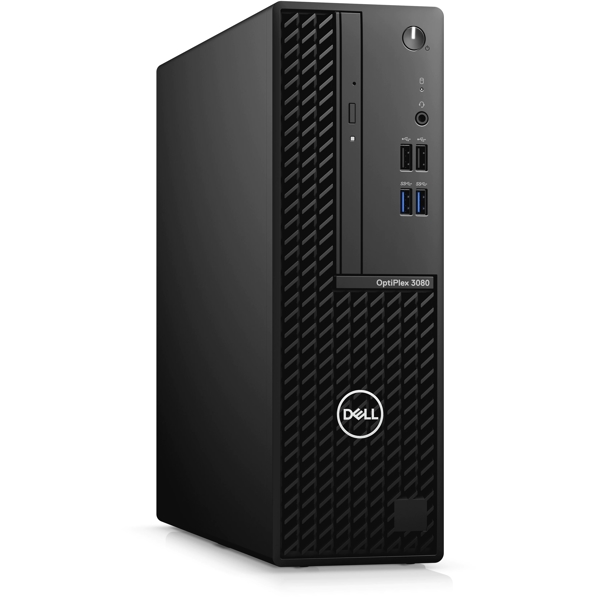 პერსონალური კომპიუტერი Dell OptiPlex 3080 SFF, Pentium G6505, 4GB, 256GB SSD DP, HDMI Ubuntu Black