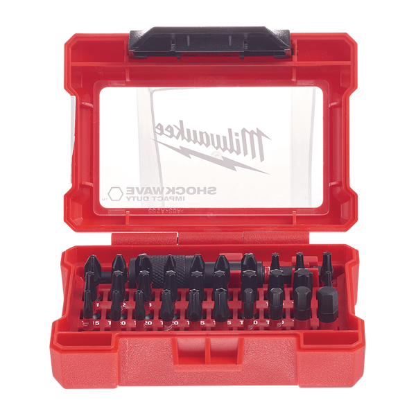 სახრახნისის თავაკების ნაკრები Milwaukee 4932464240 Shockwave 32 Piece Bits Set