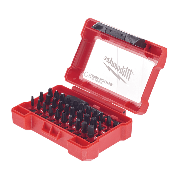 სახრახნისის თავაკების ნაკრები Milwaukee 4932464240 Shockwave 32 Piece Bits Set