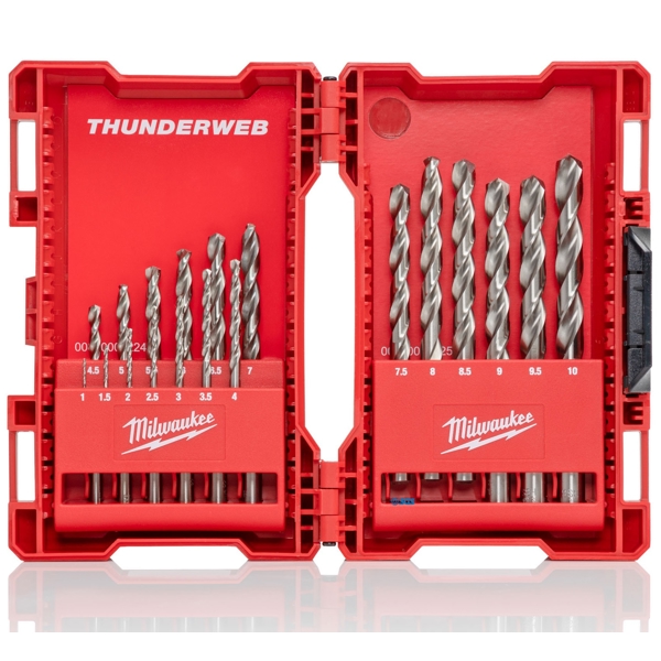 ბურღების ნაკრები Milwaukee 4932352374 HSS-G 19 Piece Metal Bit Set